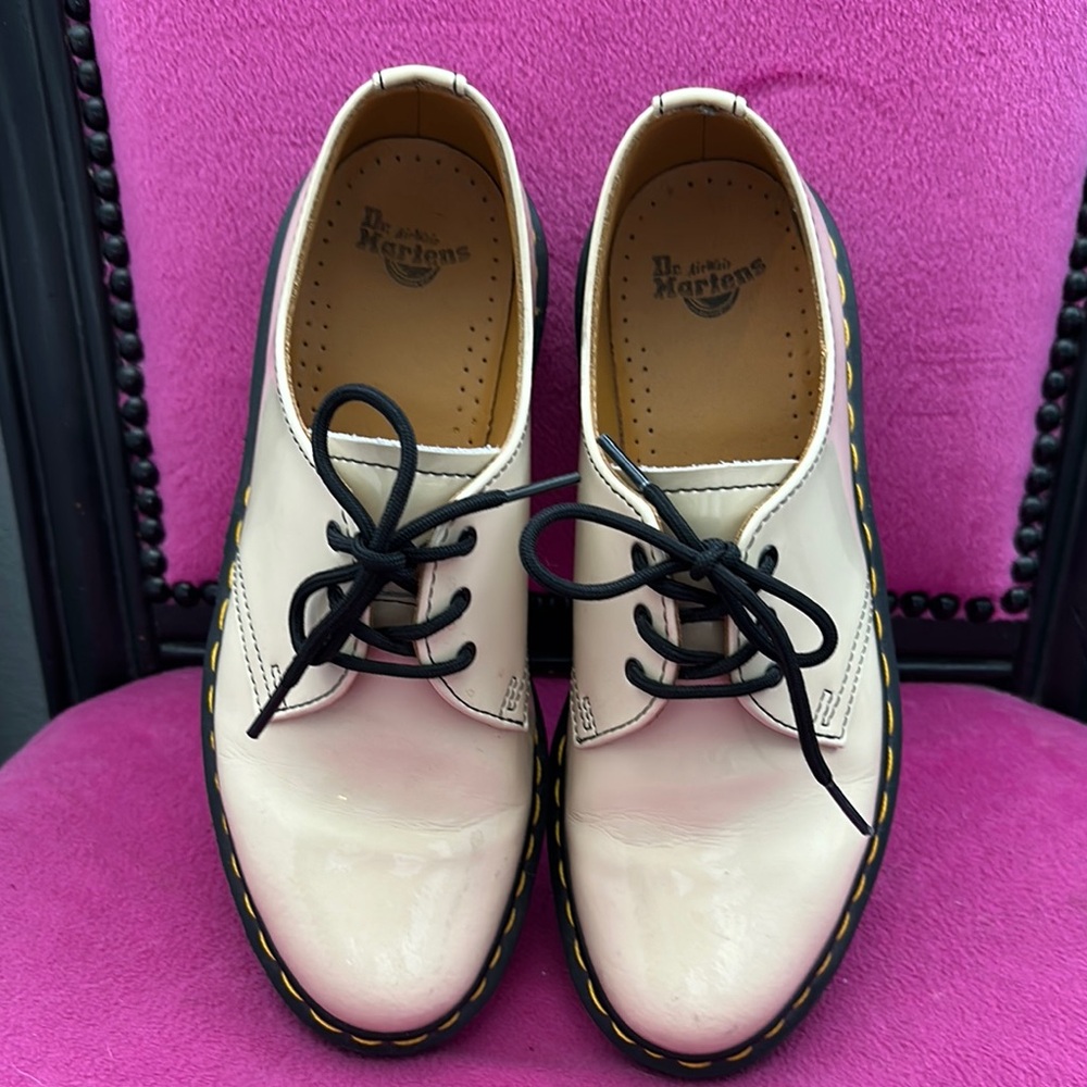Dr. Martens Cream Leather Shoes